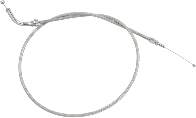 MOTION PRO 0650-0619 Armor Coat Stainless Steel Throttle/Idle Cable for Cruisers - Push - VTX1300