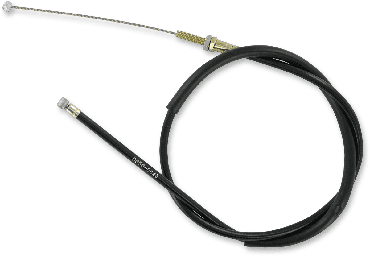 PARTS UNLIMITED 0650-0645 Black Vinyl Throttle Cable - Kawasaki