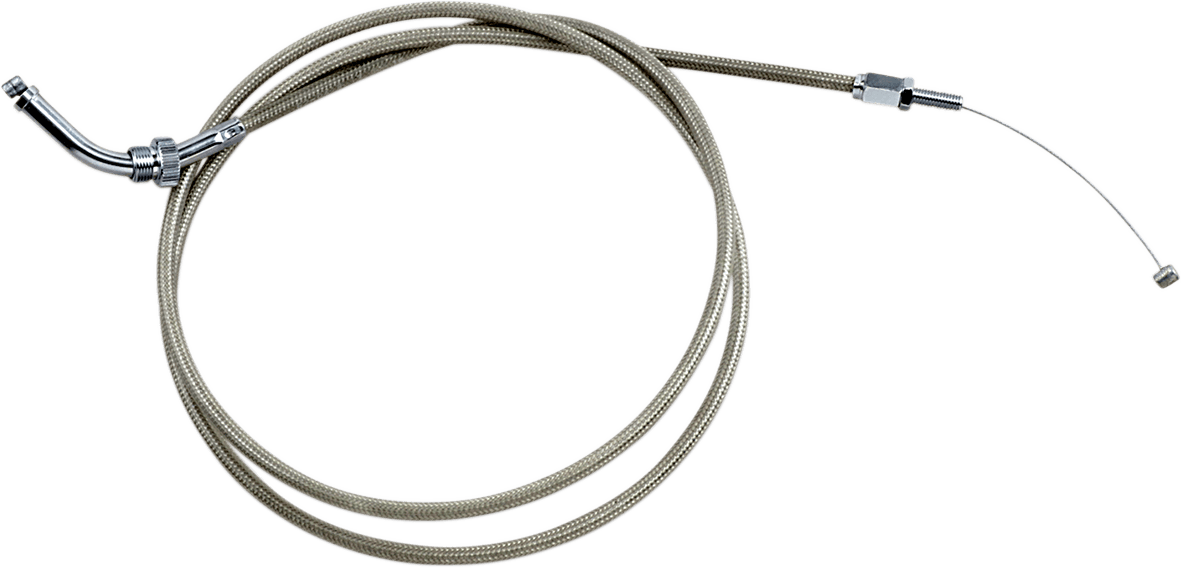 MOTION PRO 0650-0803 Armor Coat Stainless Steel Throttle/Idle Cable for Cruisers - Push - VTX1800