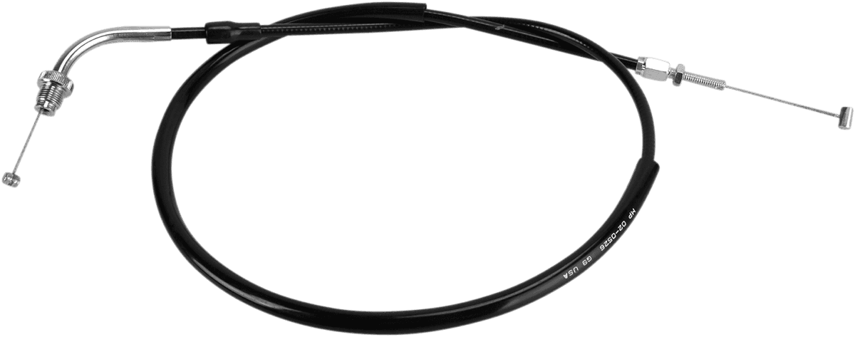 MOTION PRO 0650-0874 Black Vinyl Throttle Cable - Push - '01-'07 VT750DC