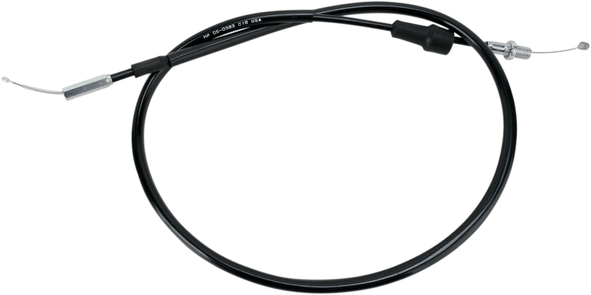 MOTION PRO 0650-1046 Black Vinyl Throttle Cable - Pull - +2" - '09-'24 YFZ450
