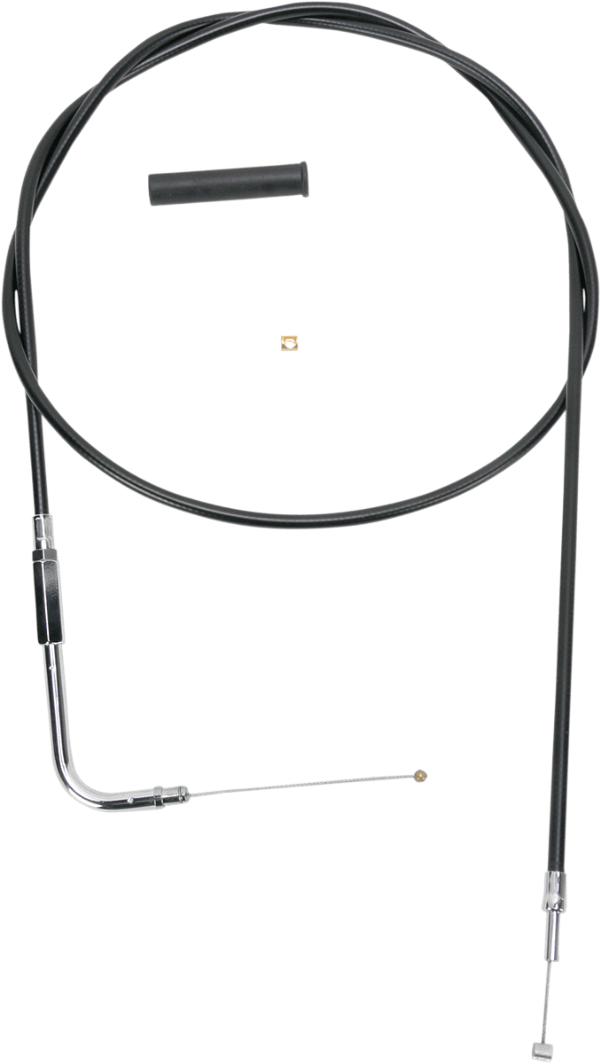 DRAG SPECIALTIES 0650-1074 Black Vinyl Throttle Cable - 52"