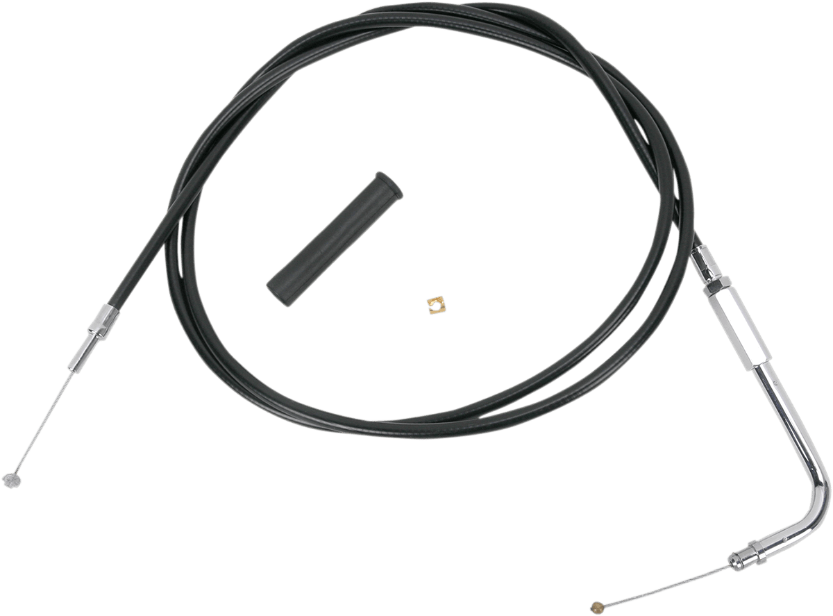 DRAG SPECIALTIES 0650-1080 Black Vinyl Throttle Cable - 58"