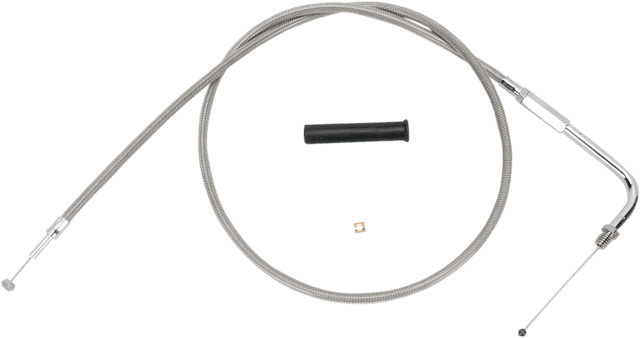 DRAG SPECIALTIES 0650-1087 Stainless Braided Throttle Cable - 36"
