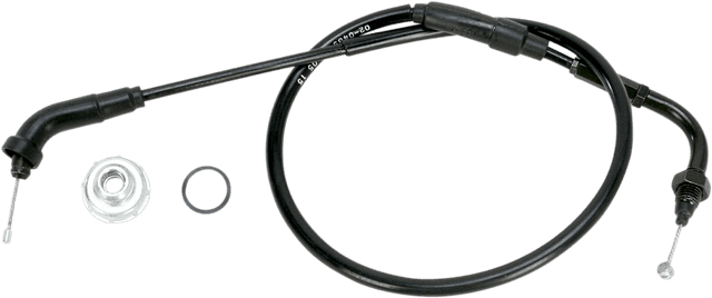 MOTION PRO 0650-1144 Black Vinyl Throttle Cable - Pull - +3" - '86-'25 Honda 50 — image 1 of 2