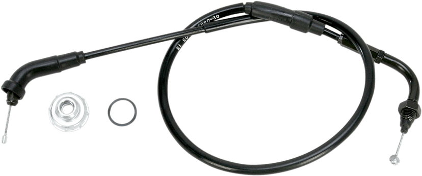 MOTION PRO 0650-1144 Black Vinyl Throttle Cable - Pull - +3" - '86-'25 Honda 50 — image 1 of 2