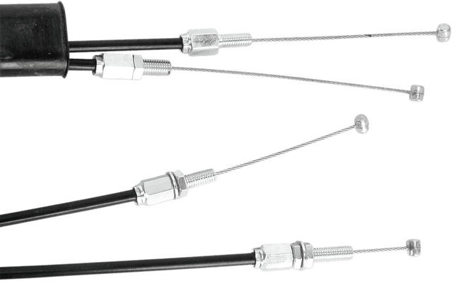 MOTION PRO 0650-1145 Black Vinyl Throttle Cable - Push/Pull - +2" - '02-'17 CRF — image 2 of 2