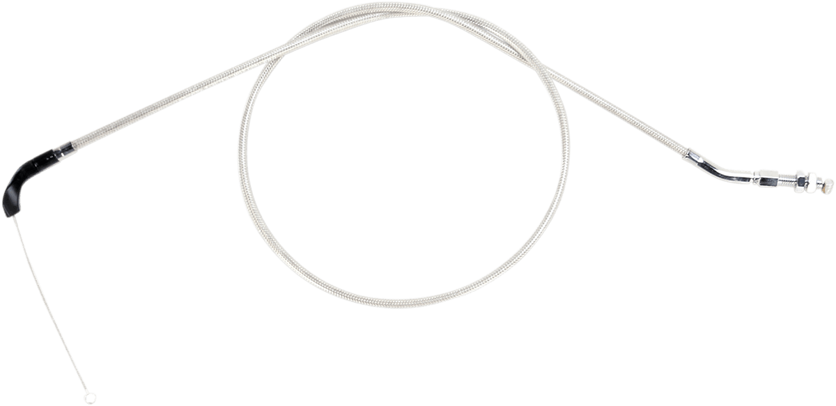 MOTION PRO 0650-1528 Armor Coat Stainless Steel Throttle/Idle Cable for Cruisers - Push - 1800 Boulevard