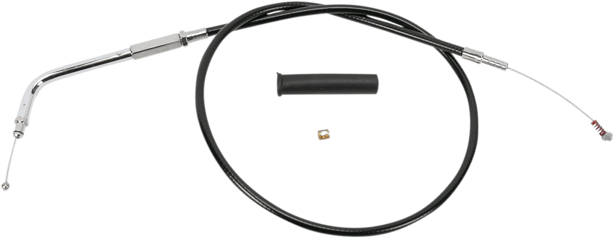 DRAG SPECIALTIES 0651-0134 Black Vinyl Idle Cable - 28-3/4"