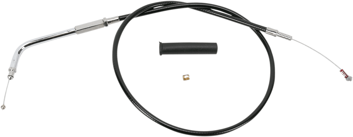 DRAG SPECIALTIES 0651-0137 Black Vinyl Idle Cable - 31-3/4"