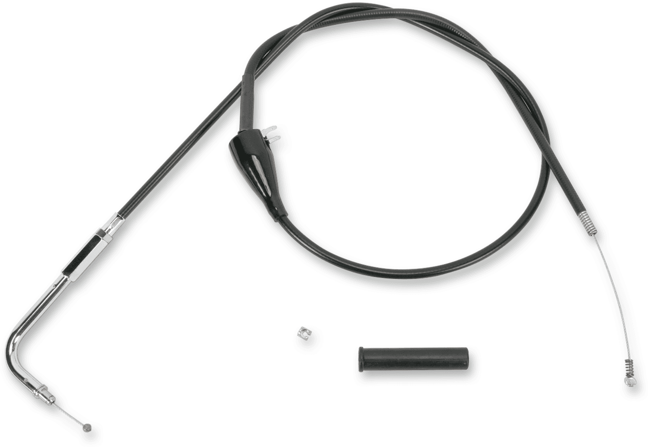 DRAG SPECIALTIES 0651-0138 Black Vinyl Idle Cable - 31-3/4"