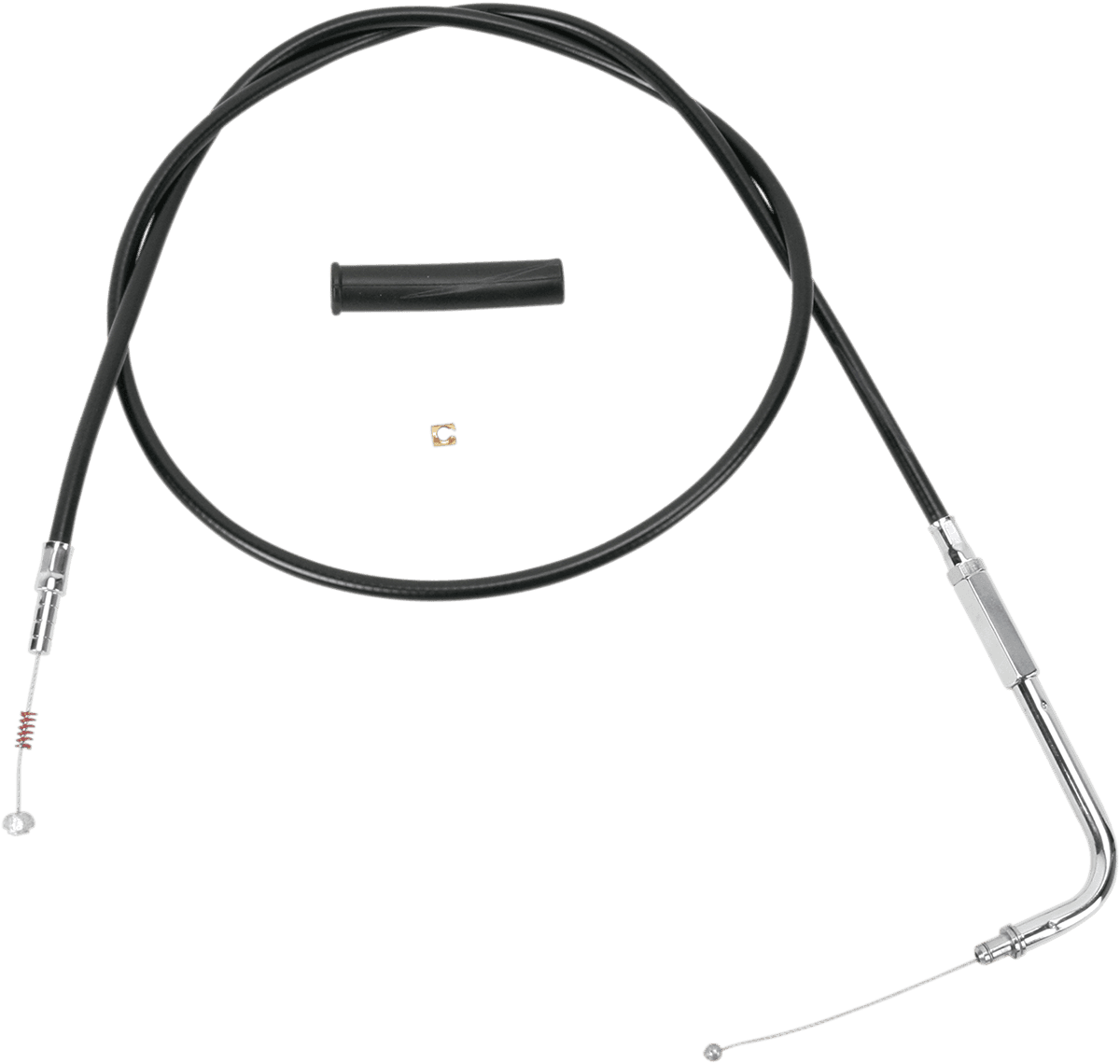 DRAG SPECIALTIES 0651-0150 Black Vinyl Idle Cable - 47-1/2" - Vinyl