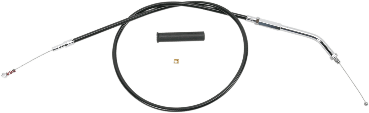 DRAG SPECIALTIES 0651-0155 Black Vinyl Idle Cable - 32-1/2"