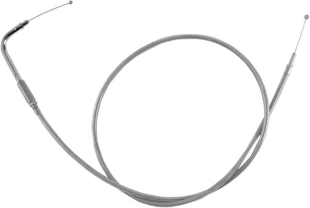 DRAG SPECIALTIES 0651-0247 Stainless Braided Idle Cable - 42-1/2"