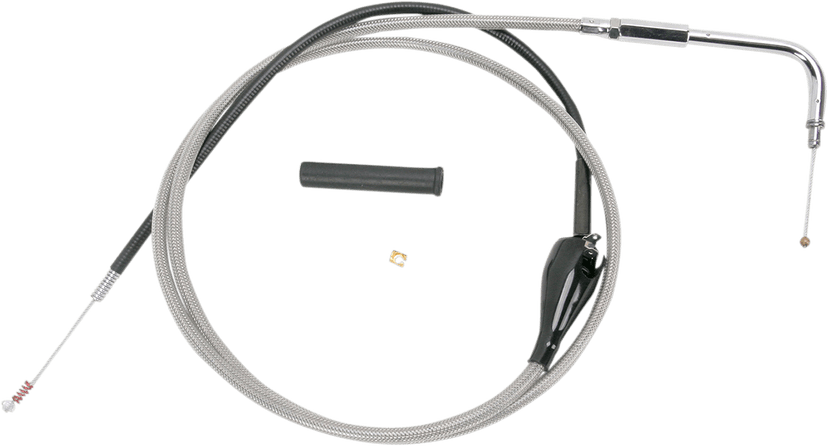 DRAG SPECIALTIES 0651-0656 Stainless Braided Idle Cable - 56"
