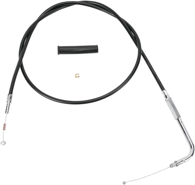 DRAG SPECIALTIES 0651-0661 Black Vinyl Idle Cable - 48"