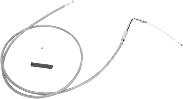 DRAG SPECIALTIES 0651-0700 Stainless Braided Throttle Cable - 52"