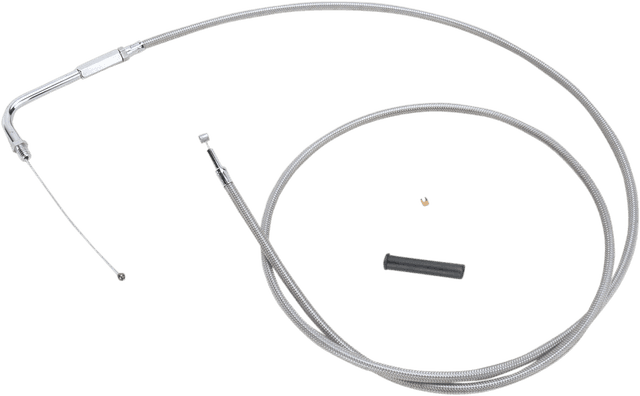 DRAG SPECIALTIES 0651-0702 Stainless Braided Throttle Cable - 56"