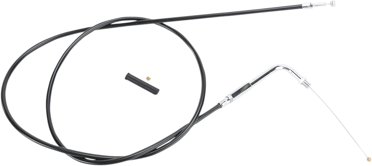 DRAG SPECIALTIES 0651-0708 Black Vinyl Throttle Cable - 54"