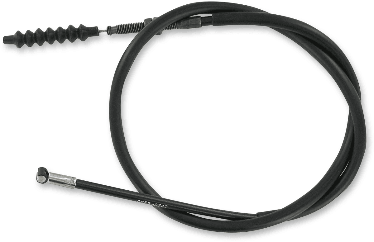 PARTS UNLIMITED 0652-0747 Black Vinyl Clutch Cable - Honda