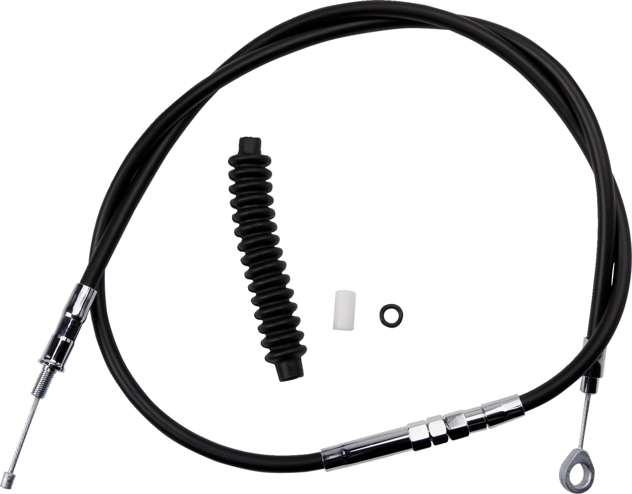 DRAG SPECIALTIES 0652-1390 High-Efficiency Black Vinyl Clutch Cable - 52-3/4"
