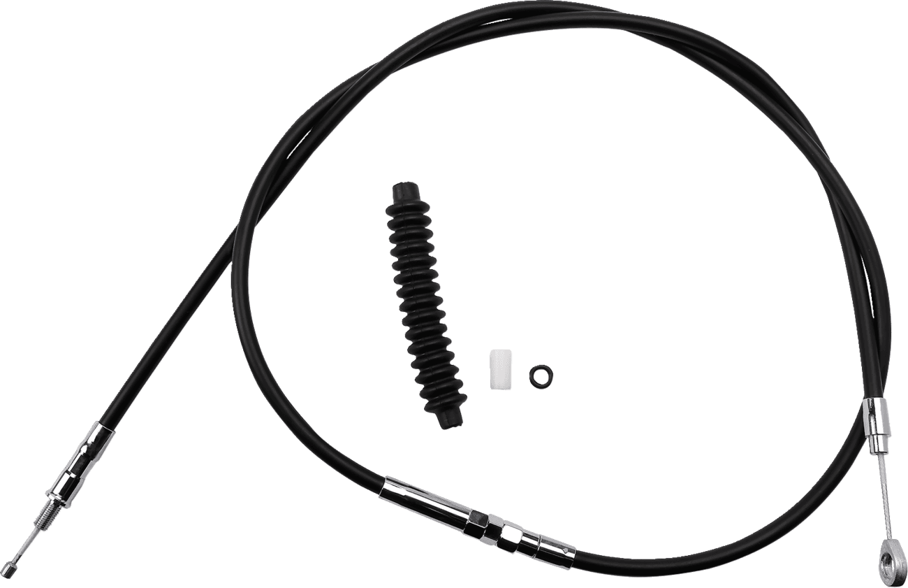 DRAG SPECIALTIES 0652-1399 High-Efficiency Black Vinyl Clutch Cable - 66-5/8"