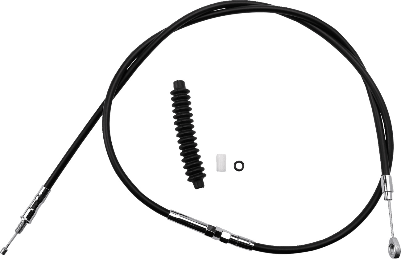 DRAG SPECIALTIES 0652-1399 High-Efficiency Black Vinyl Clutch Cable - 66-5/8"