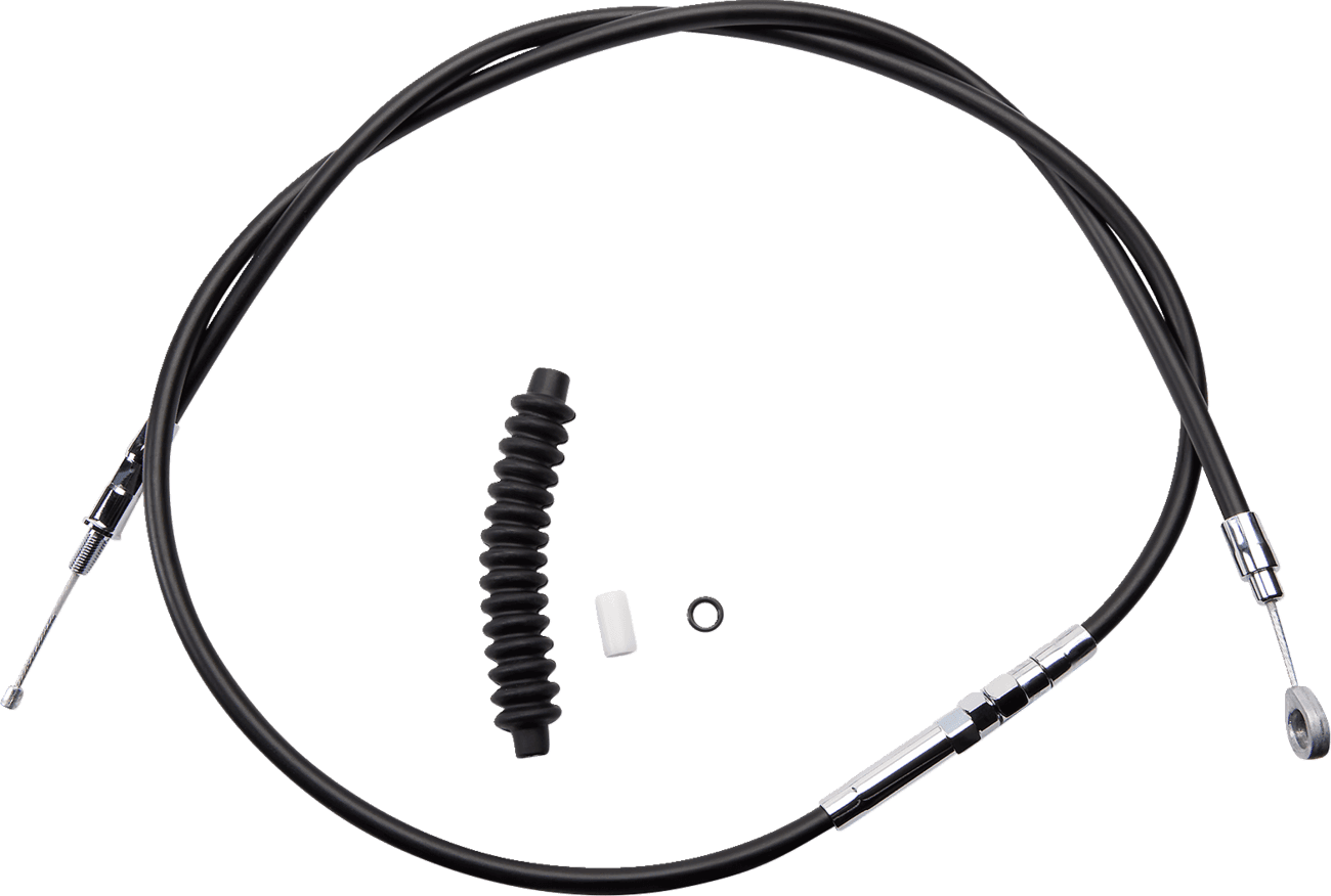 DRAG SPECIALTIES 0652-1407 High-Efficiency Black Vinyl Clutch Cable - 62-11/16"