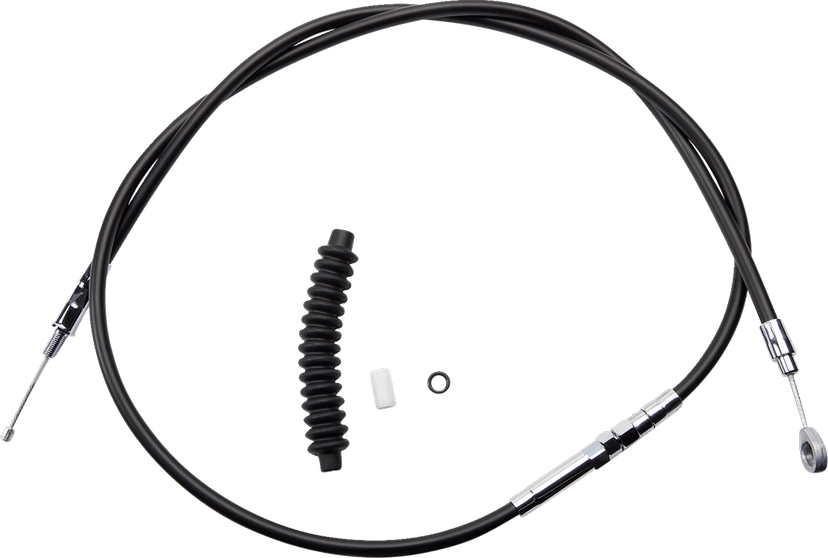DRAG SPECIALTIES 0652-1409 High-Efficiency Black Vinyl Clutch Cable - 66-11/16" — image 1 of 2