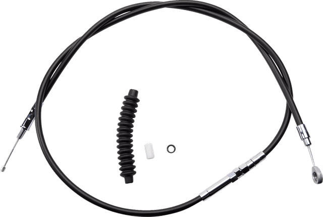 DRAG SPECIALTIES 0652-1410 High-Efficiency Black Vinyl Clutch Cable - 68-11/16" — image 1 of 2