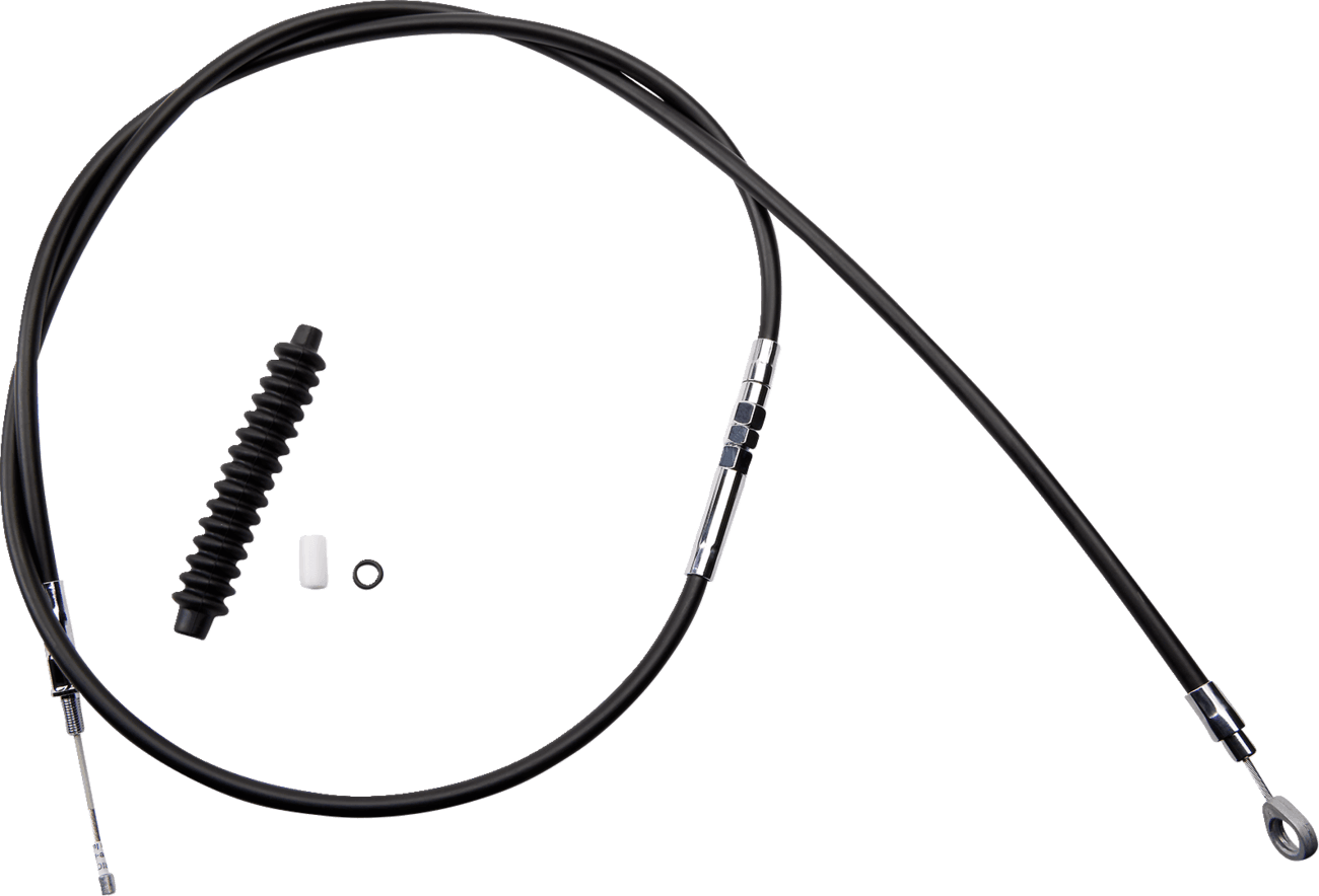 DRAG SPECIALTIES 0652-1412 High-Efficiency Black Vinyl Clutch Cable - 72-11/16"
