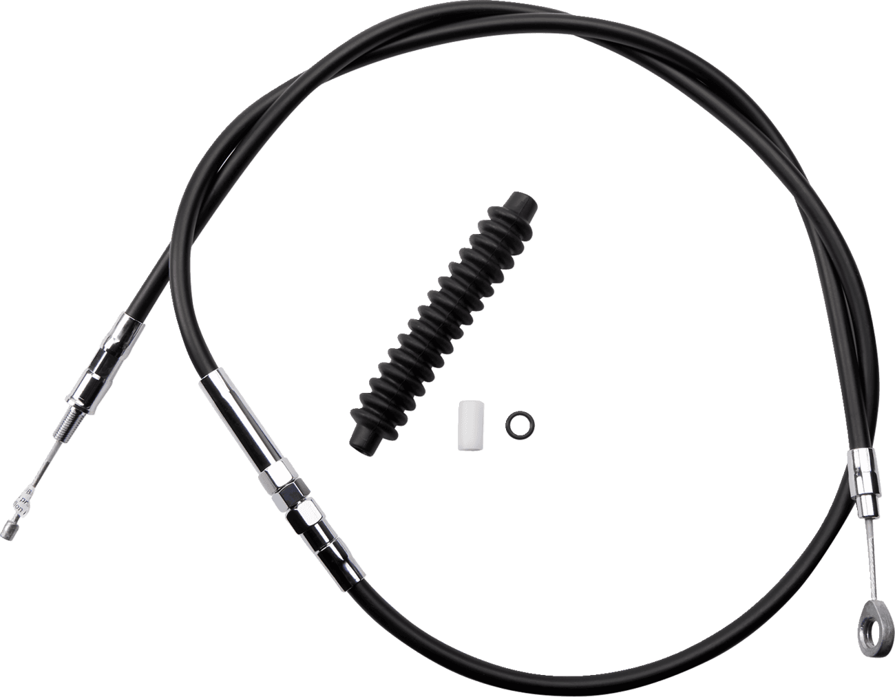 DRAG SPECIALTIES 0652-1418 High-Efficiency Black Vinyl Clutch Cable - 57-11/16"
