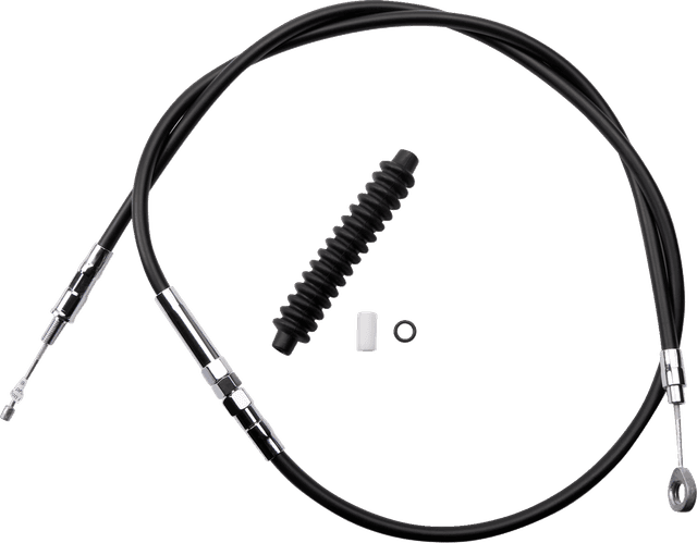DRAG SPECIALTIES 0652-1418 High-Efficiency Black Vinyl Clutch Cable - 57-11/16" — image 1 of 2