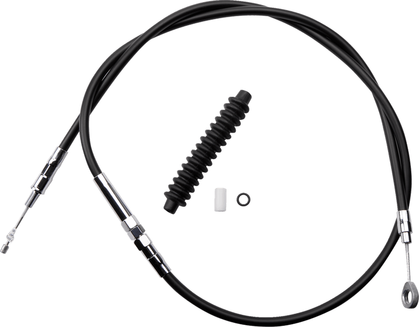 DRAG SPECIALTIES 0652-1418 High-Efficiency Black Vinyl Clutch Cable - 57-11/16" — image 1 of 2