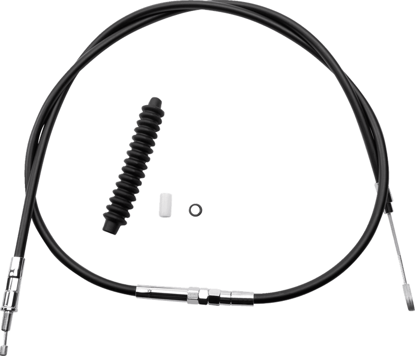 DRAG SPECIALTIES 0652-1419 High-Efficiency Black Vinyl Clutch Cable - 63-11/16" — image 1 of 2