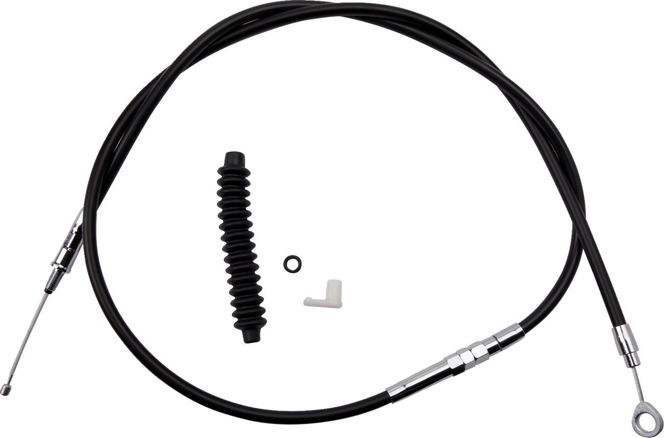 DRAG SPECIALTIES 0652-1435 High-Efficiency Black Vinyl Clutch Cable - 62-11/16"
