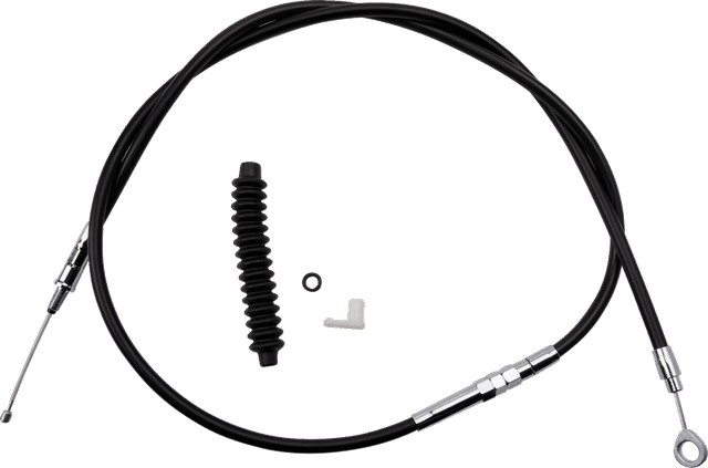 DRAG SPECIALTIES 0652-1435 High-Efficiency Black Vinyl Clutch Cable - 62-11/16"