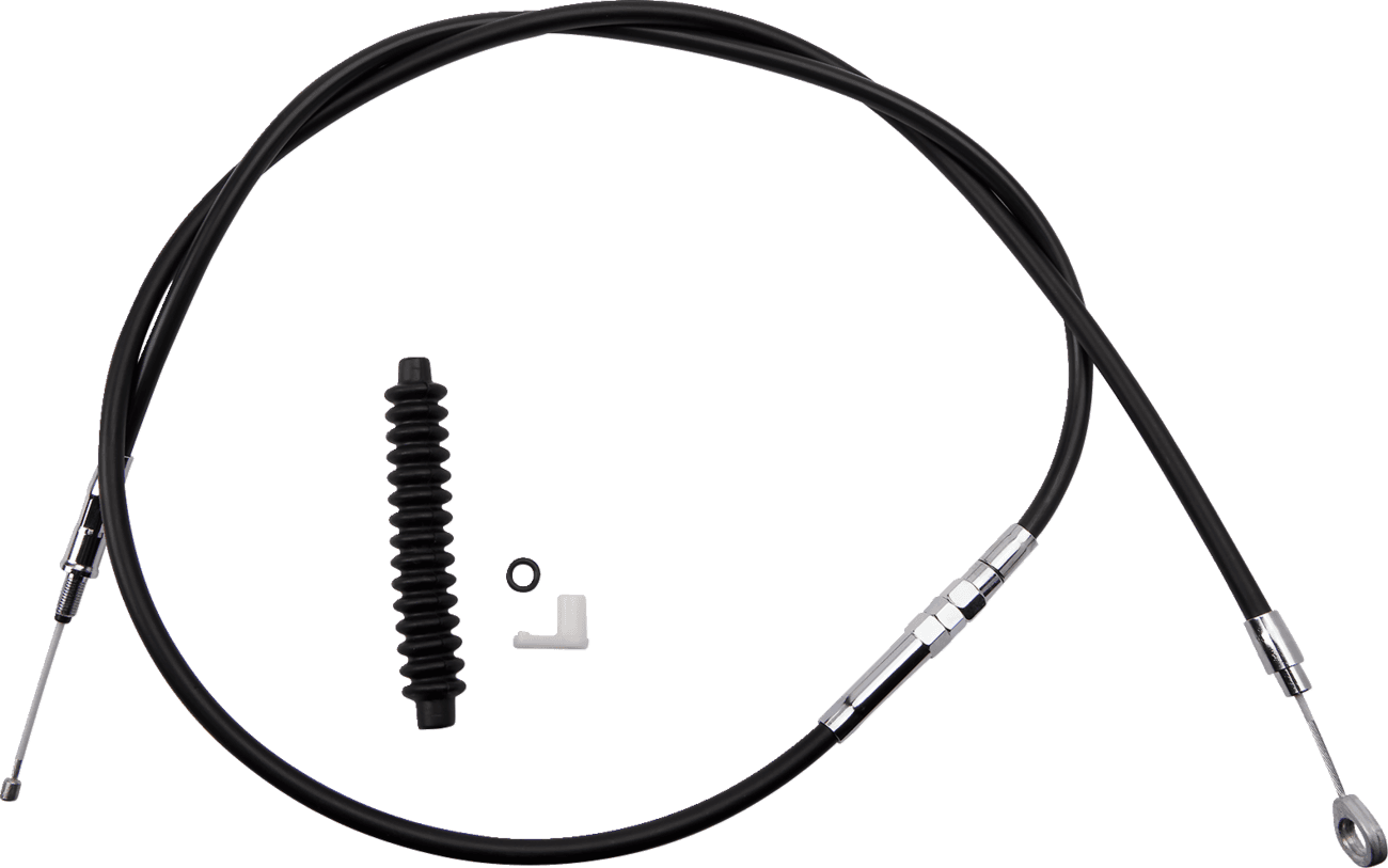 DRAG SPECIALTIES 0652-1437 High-Efficiency Black Vinyl Clutch Cable - 66-11/16"