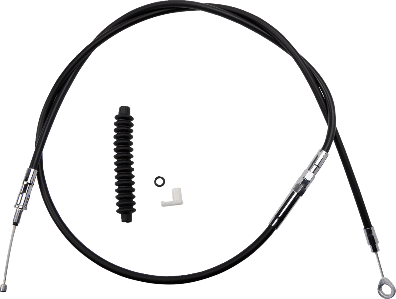 DRAG SPECIALTIES 0652-1438 High-Efficiency Black Vinyl Clutch Cable - 68-11/16"