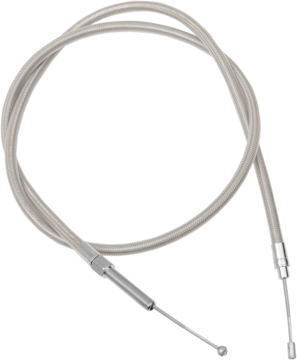 DRAG SPECIALTIES 0652-1452 High-Efficiency Braided Stainless Steel Clutch Cable - 59-5/16"