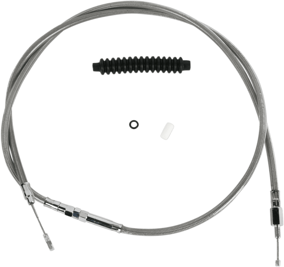 DRAG SPECIALTIES 0652-1457 High-Efficiency Braided Stainless Steel Clutch Cable - 72-11/16"