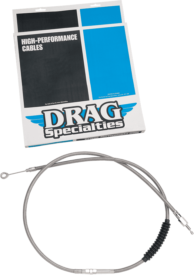 DRAG SPECIALTIES 0652-1462 High-Efficiency Braided Stainless Steel Clutch Cable - 62-11/16" — image 2 of 2