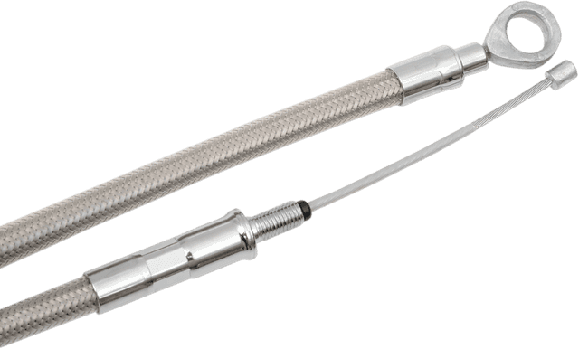 DRAG SPECIALTIES 0652-1482 High-Efficiency Braided Stainless Steel Clutch Cable - 64-11/16" — image 2 of 3