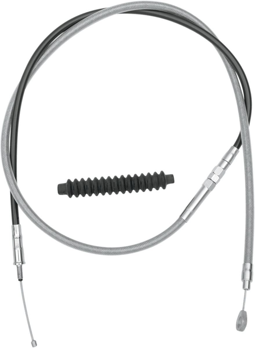 DRAG SPECIALTIES 0652-1491 High-Efficiency Braided Stainless Steel Clutch Cable - 64-15/16"