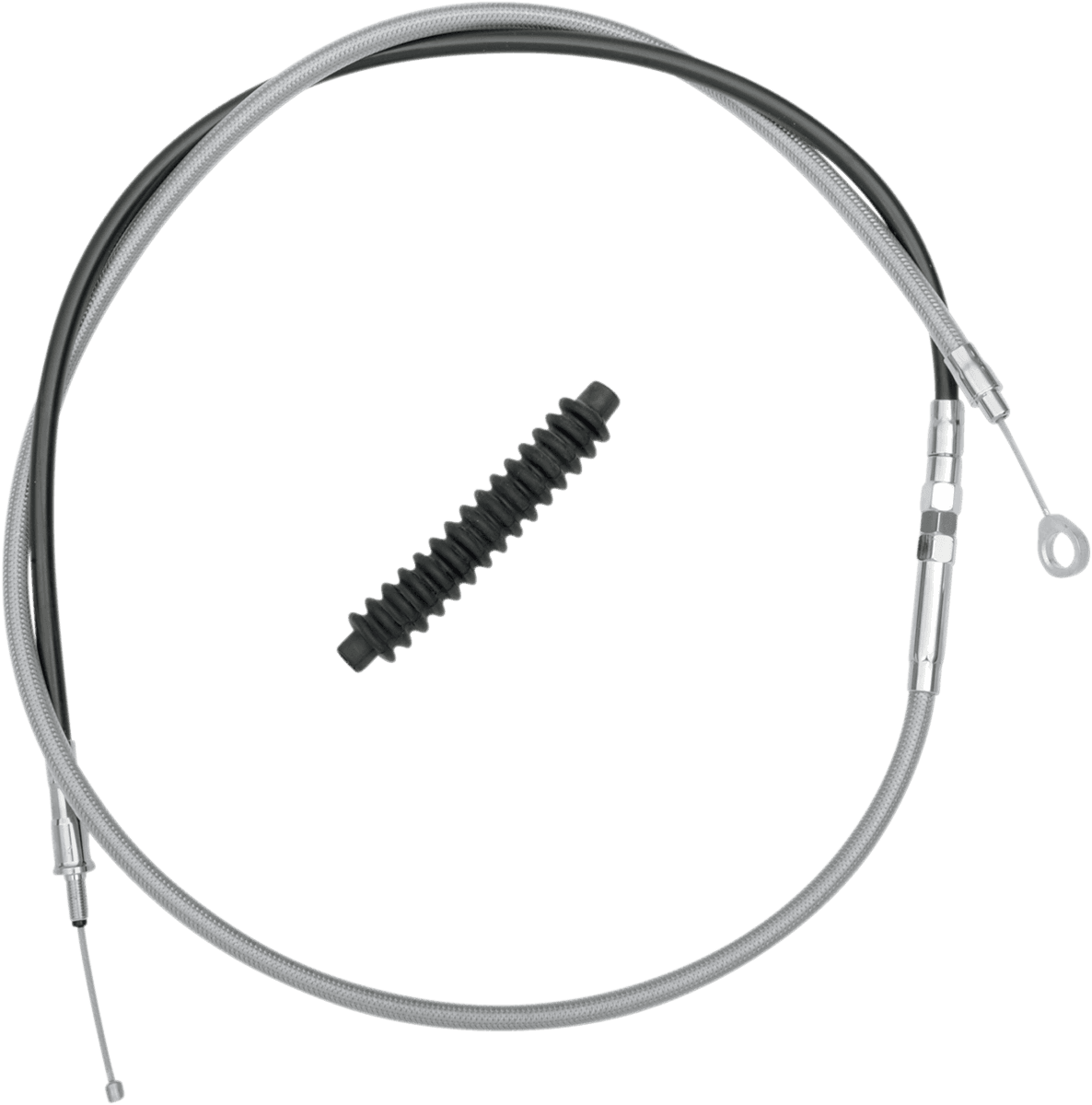 DRAG SPECIALTIES 0652-1492 High-Efficiency Braided Stainless Steel Clutch Cable - 66-15/16"