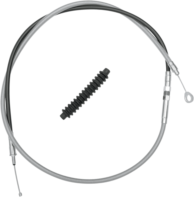 DRAG SPECIALTIES 0652-1492 High-Efficiency Braided Stainless Steel Clutch Cable - 66-15/16"