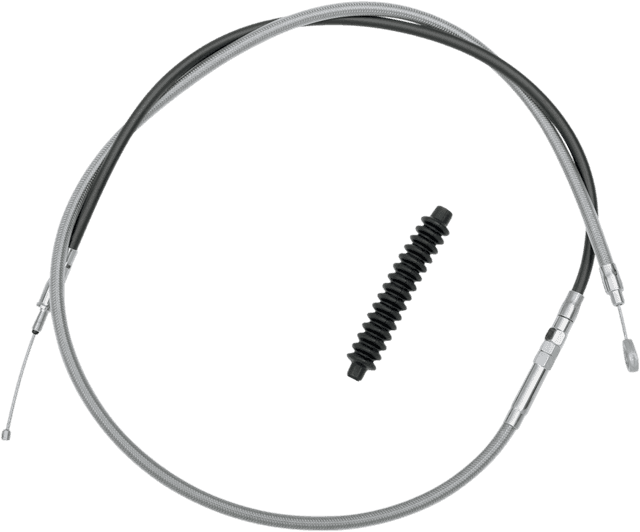 DRAG SPECIALTIES 0652-1493 High-Efficiency Braided Stainless Steel Clutch Cable - 68-15/16"