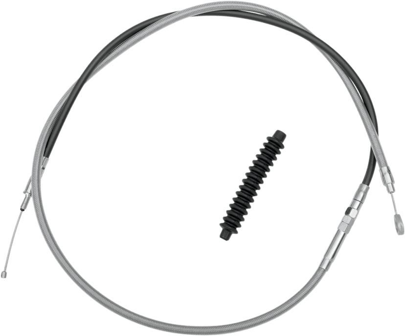 DRAG SPECIALTIES 0652-1493 High-Efficiency Braided Stainless Steel Clutch Cable - 68-15/16"
