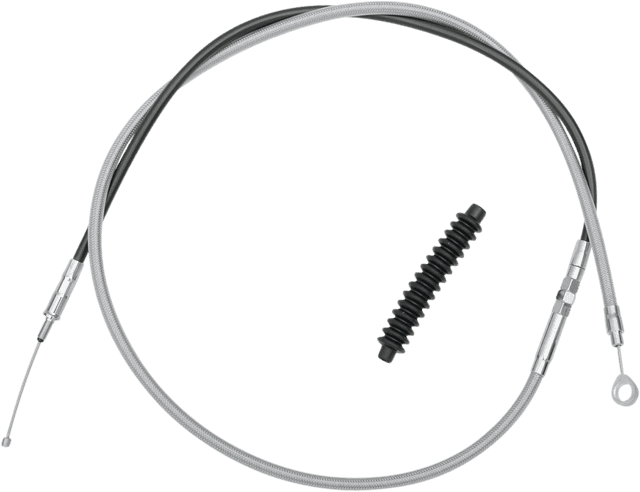DRAG SPECIALTIES 0652-1494 High-Efficiency Braided Stainless Steel Clutch Cable - 70-15/16"