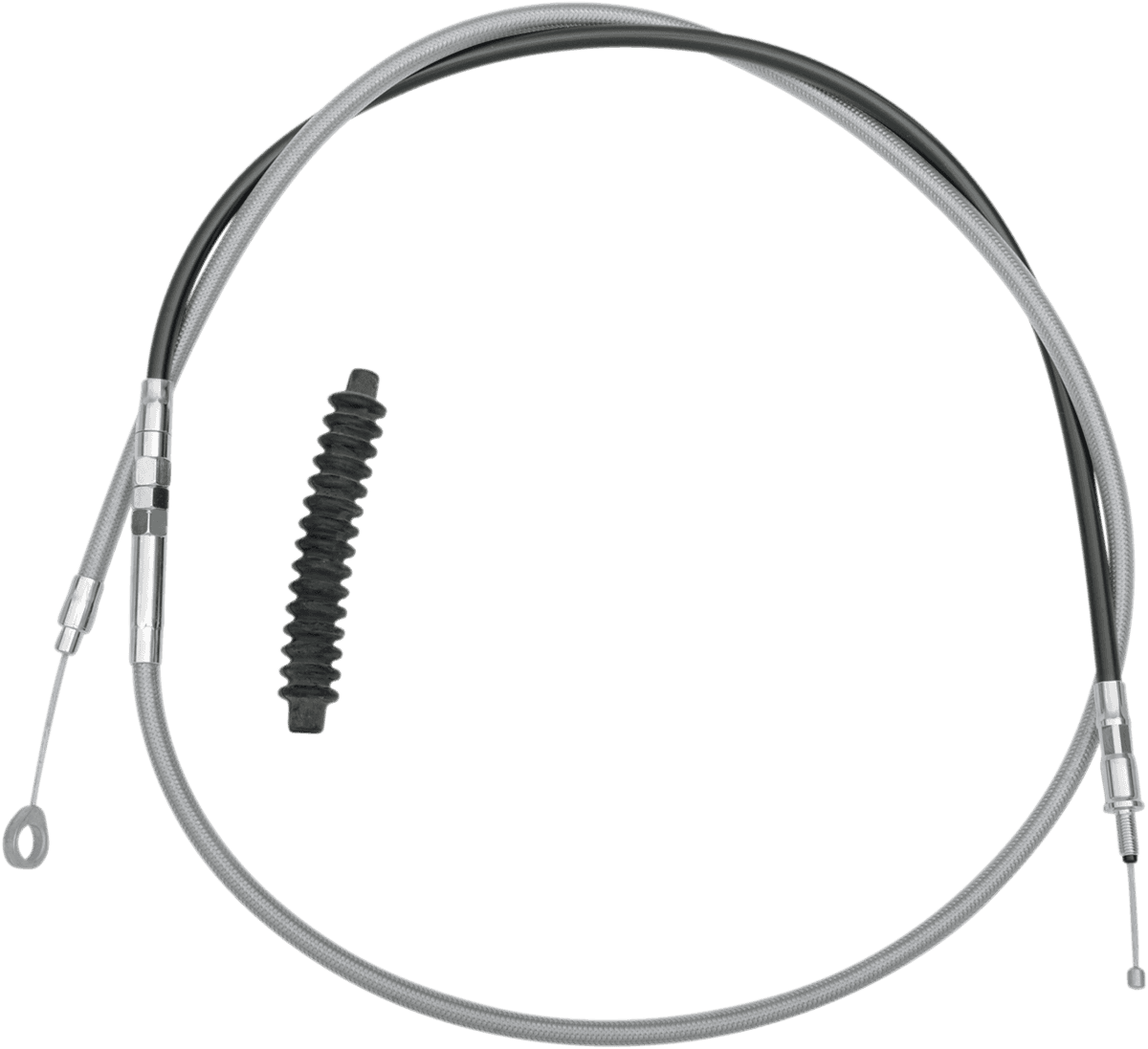 DRAG SPECIALTIES 0652-1495 High-Efficiency Braided Stainless Steel Clutch Cable - 72-15/16"